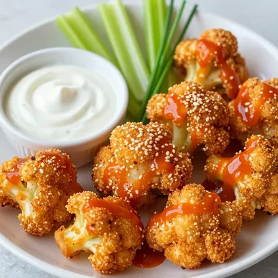 Spicy Buffalo Cauliflower Bites for Game Day Keto Snacks
