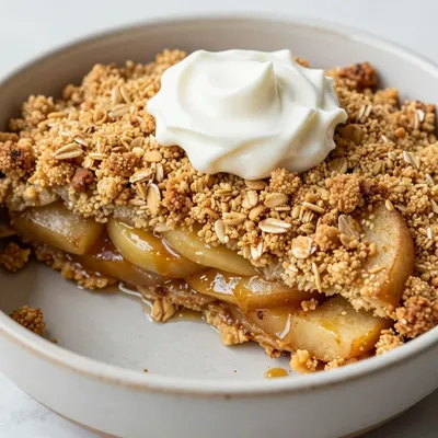 Warm Apple Cinnamon Breakfast Bake for One