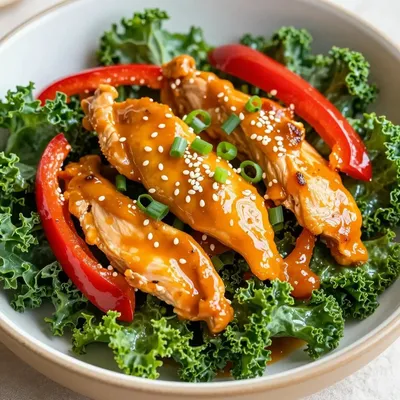 zesty orange and kale chicken stirfry for healthy weeknight meals