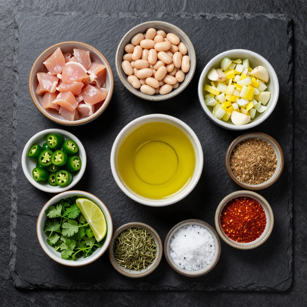 White bean chicken chili ingredients