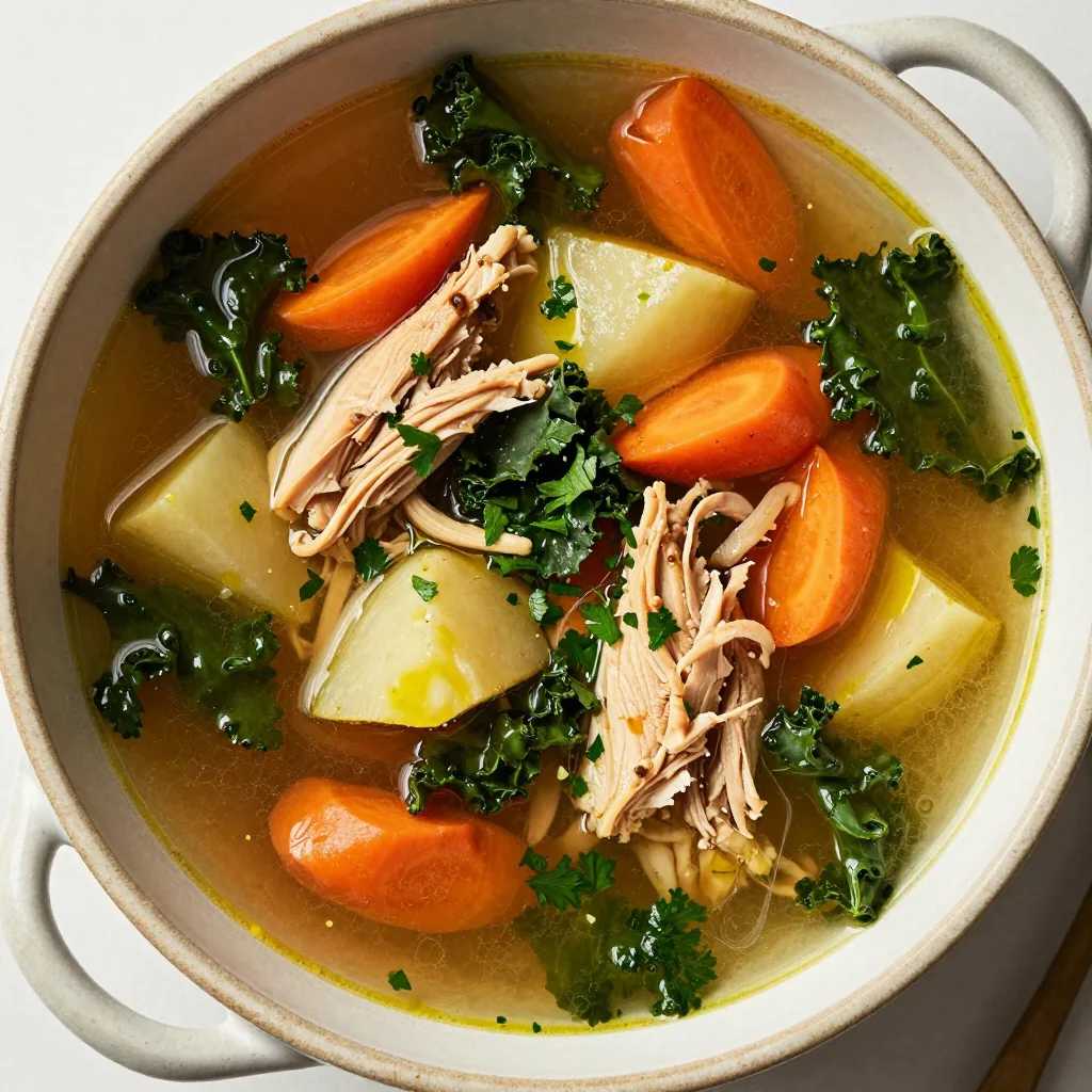 batch cooking friendly slow cooker chicken and winter vegetable soup