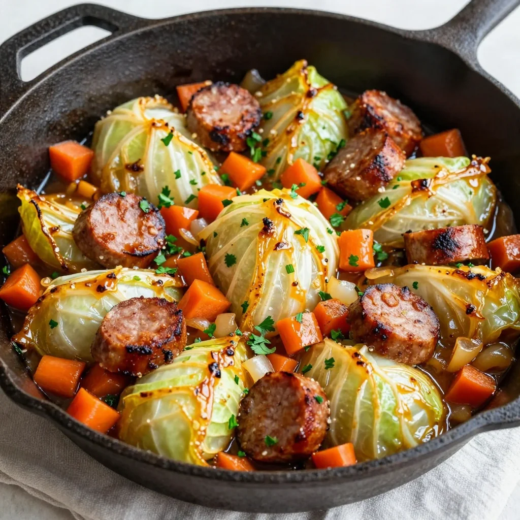 budgetfriendly cabbage and sausage skillet for filling winter family meals