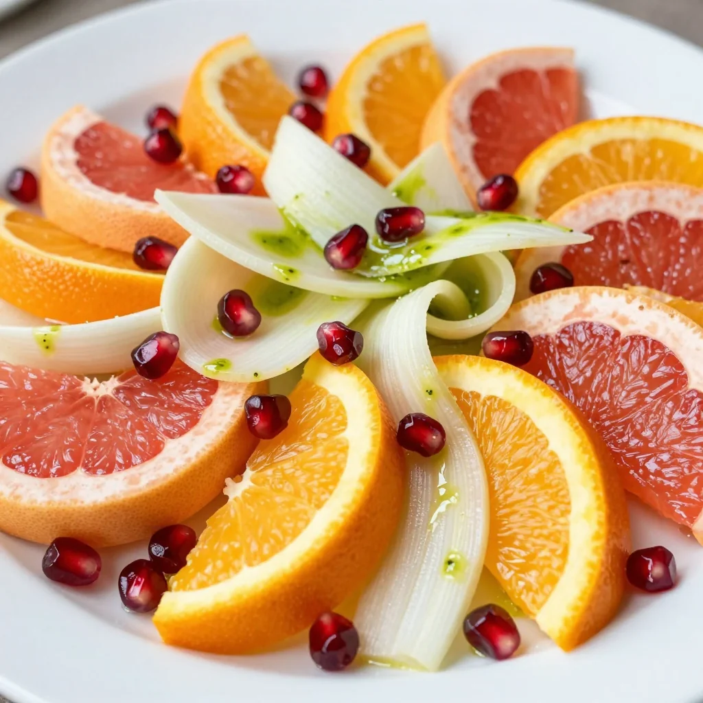 citrus and fennel salad with pomegranate for festive family meals