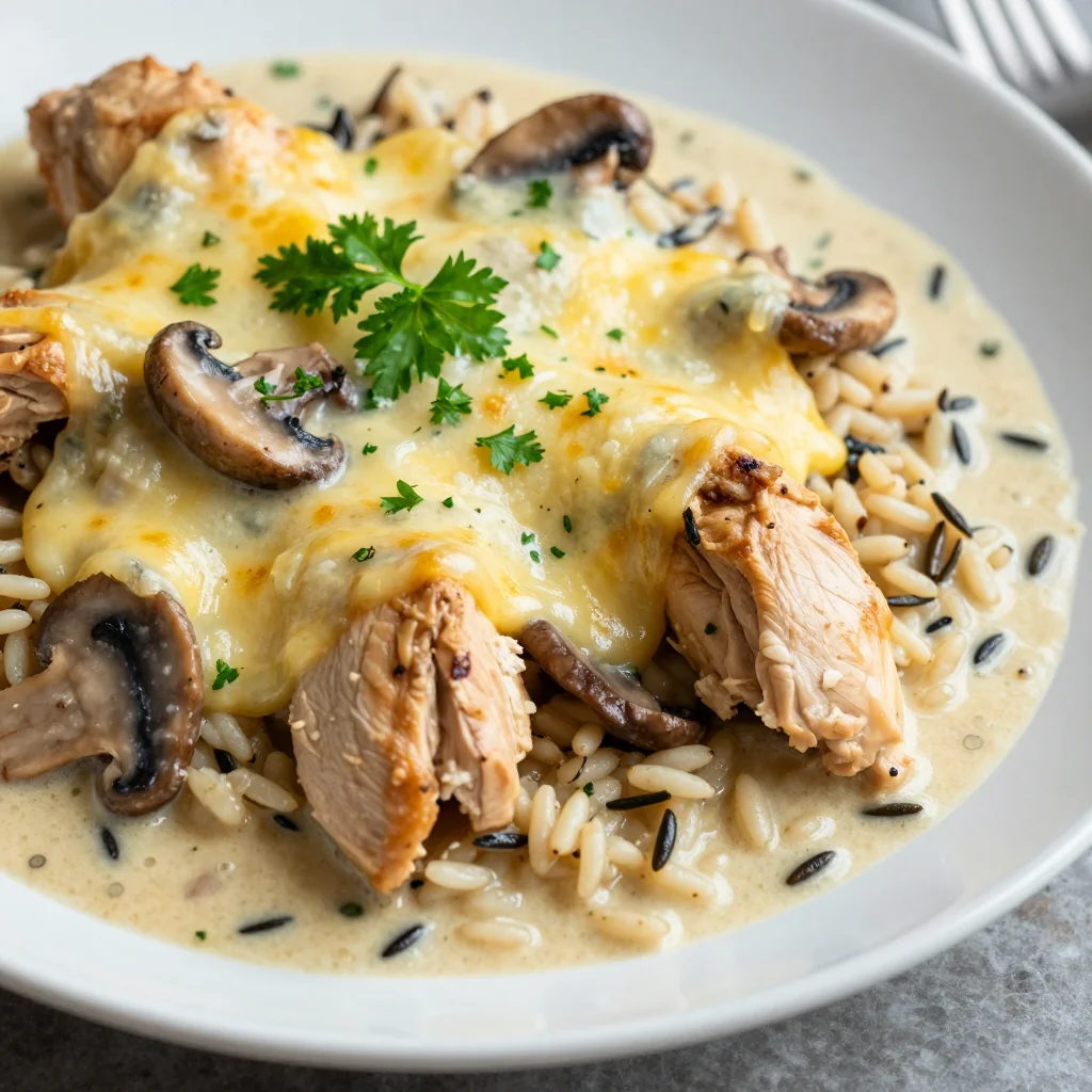 Cozy Creamy Chicken and Wild Rice Casserole for Winter Meal