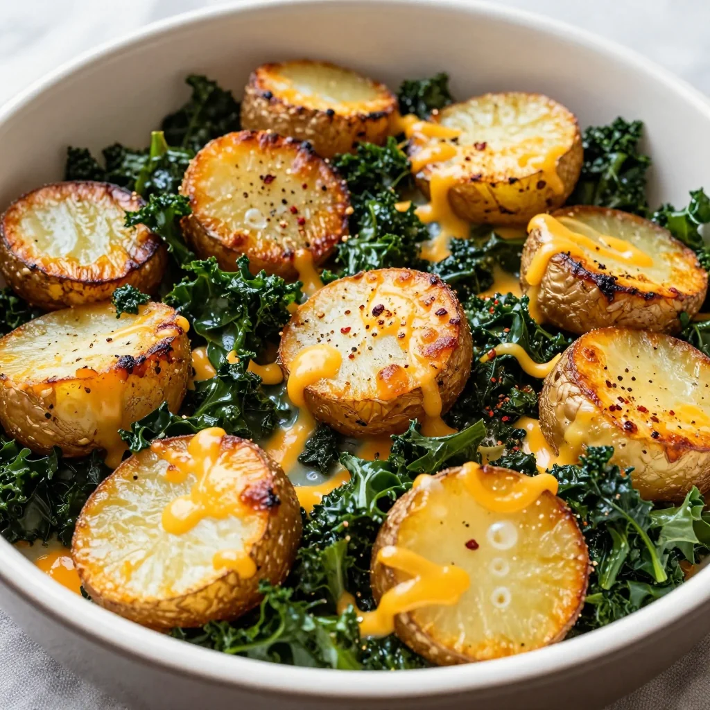 easy meal prep roasted potato and kale casserole for busy weeknights