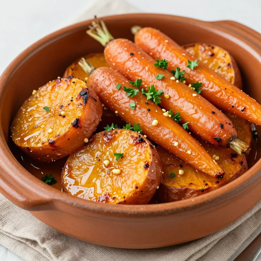 garlic roasted sweet potatoes and carrots for budgetfriendly dinners