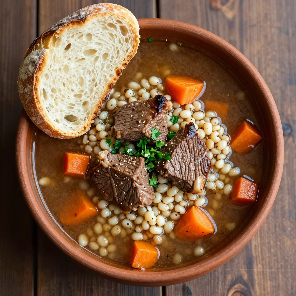 Healthy Hearty Beef and Barley Soup for Winter Nights