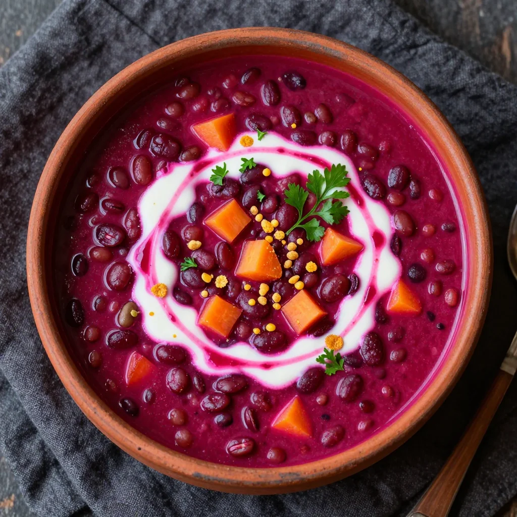 one pot lentil soup with beets and carrots for cold january nights