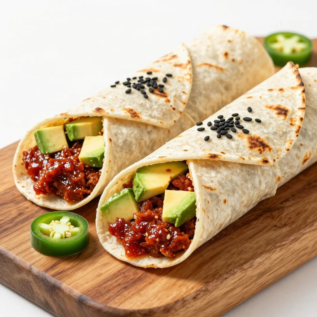 Spicy Tuna Avocado Wraps for Low Calorie Meal Prep