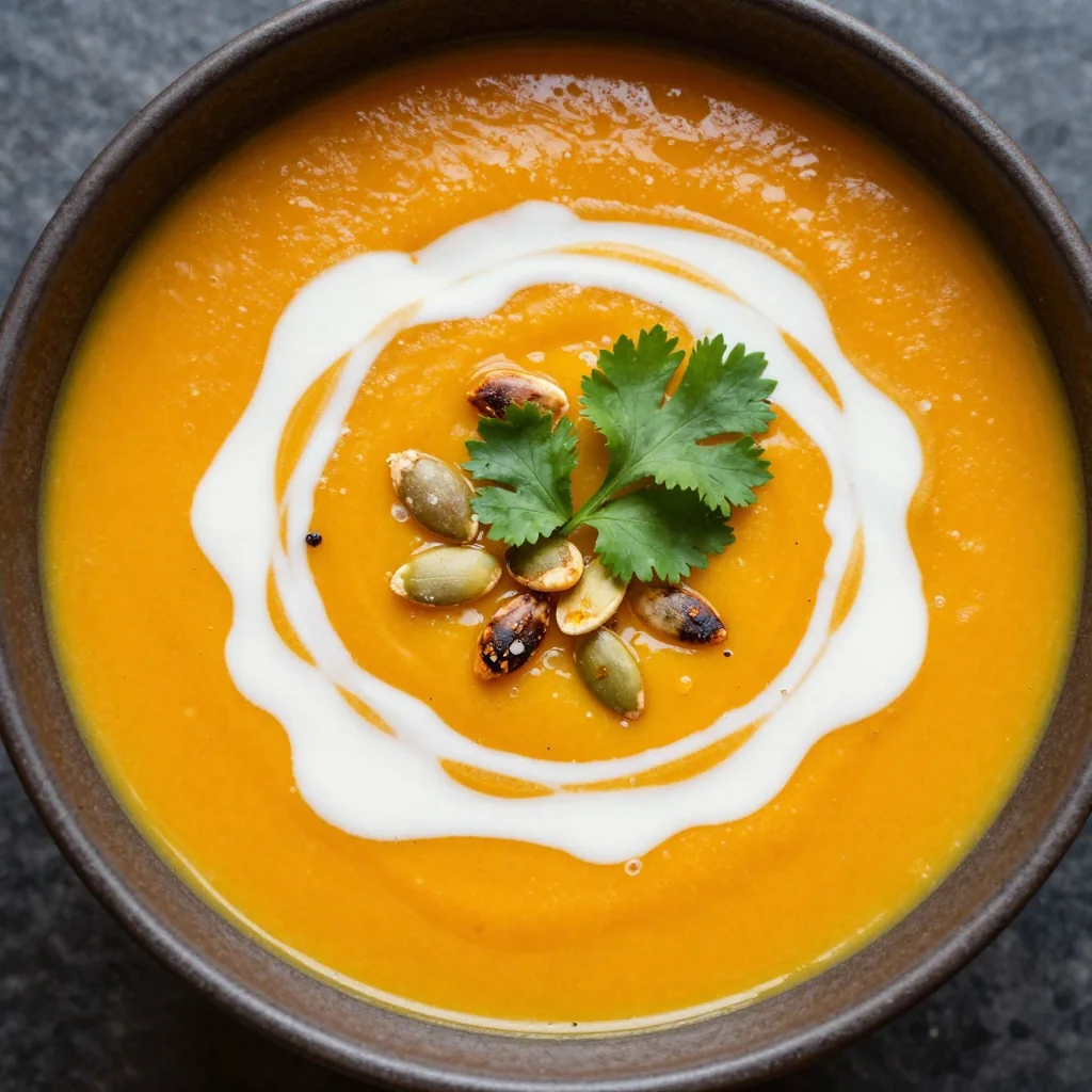 Warm Pumpkin And Coconut Soup For A Creamy Lunch