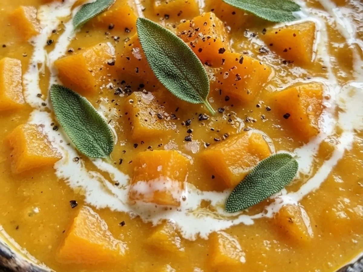 Creamy Butternut Squash Sage Soup