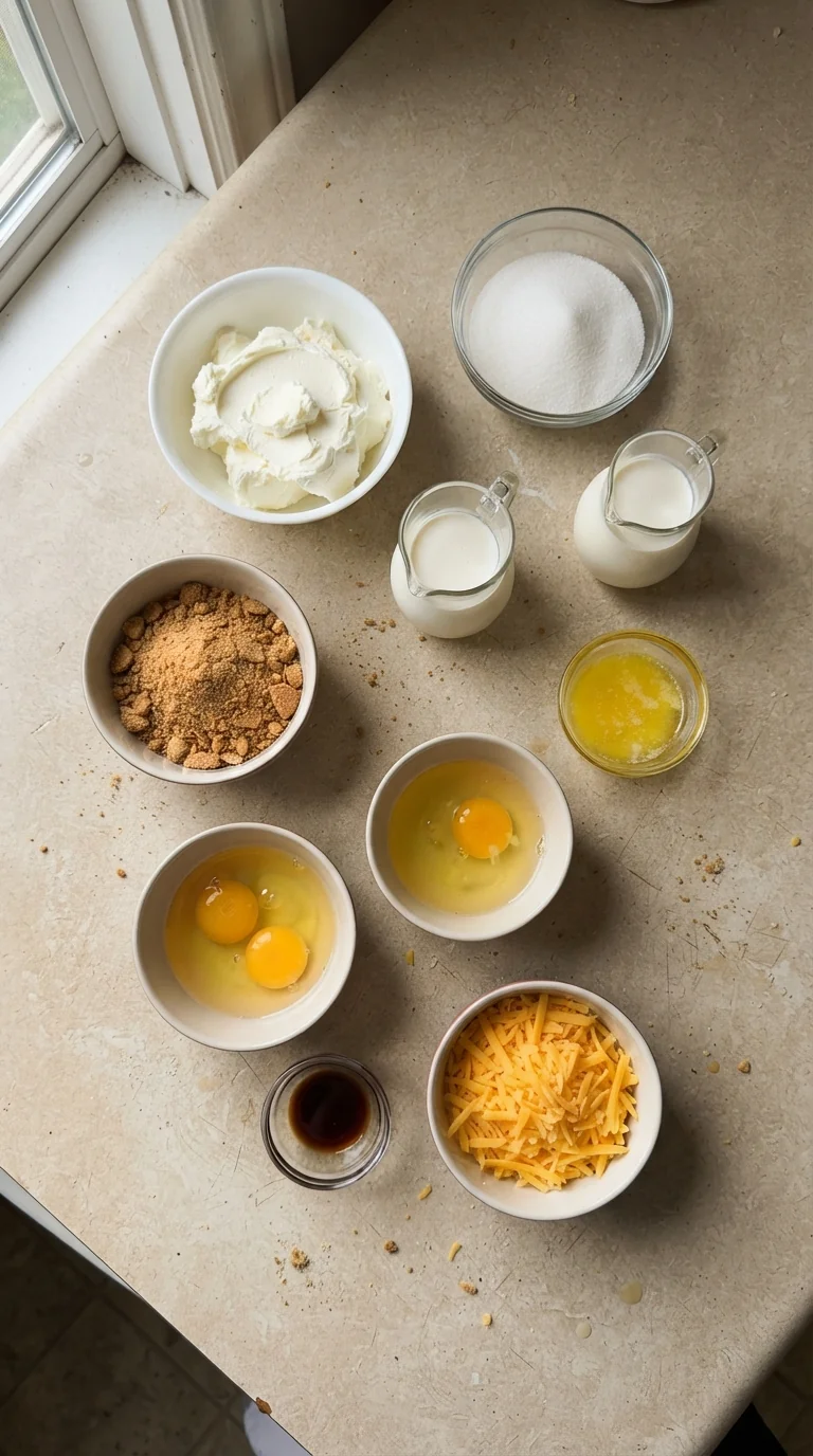 Ingredients for Easy Healthy Breakfast Cheesecake Recipe