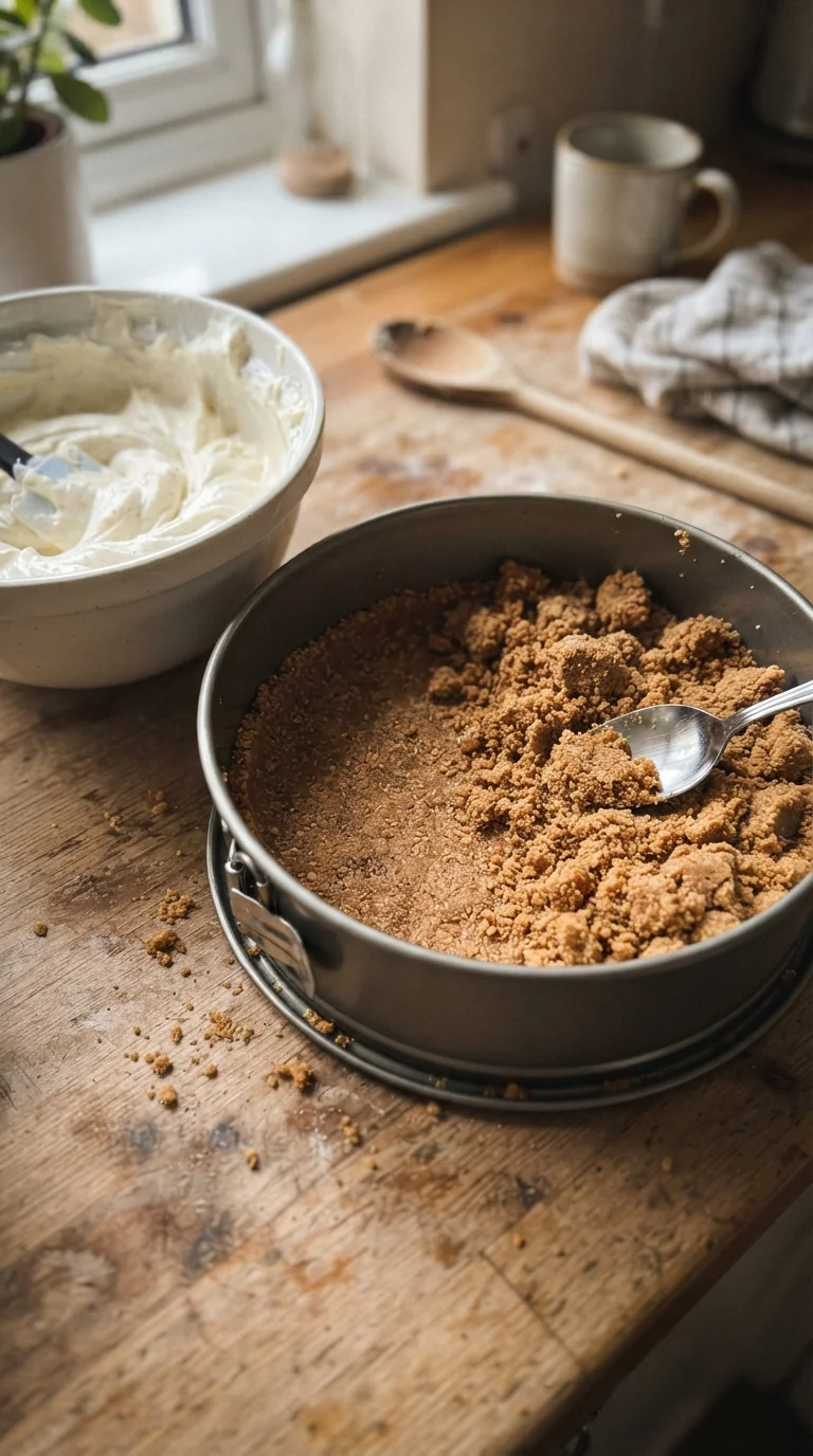 Step-by-step cooking of Easy Healthy Breakfast Cheesecake Recipe