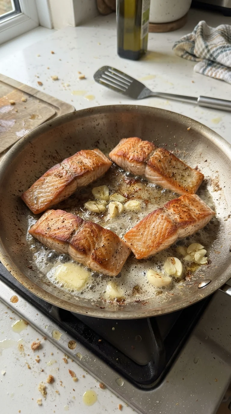 Step-by-step cooking of High Protein Honey Garlic Salmon Recipe
