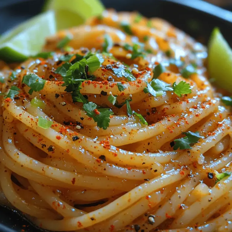 Chili Garlic Butter Noodles are a quick and delicious dish that has captured the hearts and taste buds of food lovers around the globe. This dish perfectly marries the richness of creamy butter with the zingy aromatic notes of garlic and the fiery kick of red pepper flakes. With its bold flavors and simple preparation, Chili Garlic Butter Noodles can easily become a staple in your kitchen, whether you're looking for a satisfying weeknight dinner or a delightful side dish for gatherings.