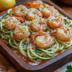 In recent years, the culinary landscape has evolved dramatically, with a strong emphasis on healthier eating habits. As people become more health-conscious, they are increasingly seeking alternatives to traditional pasta dishes, leading to a rise in innovative recipes that embrace fresh ingredients and lower-calorie options. One such delightful alternative is Shrimp Scampi Zoodles—a dish that beautifully marries the rich, buttery flavors of classic shrimp scampi with the fresh, vibrant texture of zucchini noodles, affectionately known as zoodles.