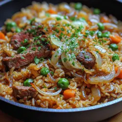 Fried rice is a beloved dish that transcends borders, finding its place in kitchens around the globe. One particular variation that stands out is Savory Onion Beef Fried Rice, a delightful and satisfying meal that combines the rich flavors of flank steak with the comforting texture of fluffy fried rice. This recipe not only showcases the versatility of fried rice but also highlights the unique combination of savory onions and tender beef, creating a dish that is both comforting and flavorful.