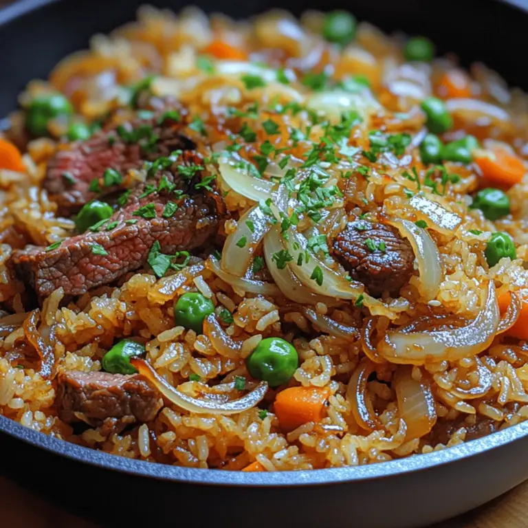 Fried rice is a beloved dish that transcends borders, finding its place in kitchens around the globe. One particular variation that stands out is Savory Onion Beef Fried Rice, a delightful and satisfying meal that combines the rich flavors of flank steak with the comforting texture of fluffy fried rice. This recipe not only showcases the versatility of fried rice but also highlights the unique combination of savory onions and tender beef, creating a dish that is both comforting and flavorful.