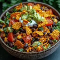 The foundation of any great dish lies in its ingredients, and the Crunchy Doritos Taco Salad is no exception. Each component brings its unique flavor and texture, creating a balanced and satisfying meal. Let's take a closer look at the star ingredients that make this salad a standout.