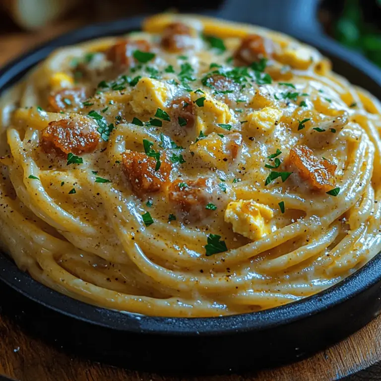 Chicken Carbonara is a delightful twist on the classic Italian pasta dish that has captivated taste buds around the world. Known for its creamy texture and rich, savory flavors, this dish has become a household favorite for many. The combination of tender chicken, crispy pancetta or bacon, and a luscious creamy sauce creates a satisfying meal that appeals to both casual diners and gourmet enthusiasts alike. Whether it's a weeknight dinner or a special occasion, Chicken Carbonara offers versatility that allows it to shine on any table.