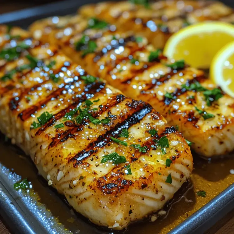 Swordfish has long been celebrated as a seafood favorite, known for its rich, meaty texture and mild flavor. This versatile fish is a staple in many culinary traditions, offering a satisfying alternative to more delicate seafood options. The Zesty Garlic Lemon Swordfish Steaks recipe elevates this delicious fish with a vibrant marinade that highlights its natural qualities. The combination of zesty lemon, aromatic garlic, and fragrant herbs creates a delightful flavor profile that is both refreshing and indulgent.
