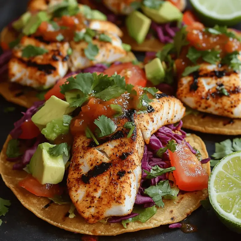Fish tostadas are a vibrant, popular dish that showcases the best of Mexican cuisine. Originating from coastal regions, these delectable treats combine crunchy tostadas with fresh, grilled fish, creating a symphony of flavors and textures. The essence of a perfect fish tostada lies in the quality of its ingredients — from the type of fish chosen to the freshness of the toppings. In this article, we’ll explore how to create Crispy Grilled Fish Tostadas that not only satisfy your taste buds but also offer health benefits, making them suitable for various occasions, whether it's a casual family dinner, a gathering with friends, or even a festive celebration.