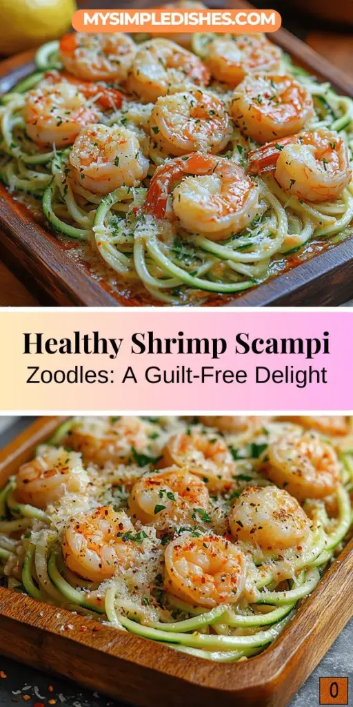 Discover a healthy twist on a classic favorite with Shrimp Scampi Zoodles! This innovative dish combines succulent shrimp with fresh zucchini noodles, creating a delicious and nutritious meal. With rich flavors from garlic, lemon, and a buttery sauce, you can enjoy a satisfying pasta alternative without the carbs. Perfect for those seeking a lighter option that doesn't compromise on taste, Shrimp Scampi Zoodles is a delightful way to impress friends and family. Try it today!