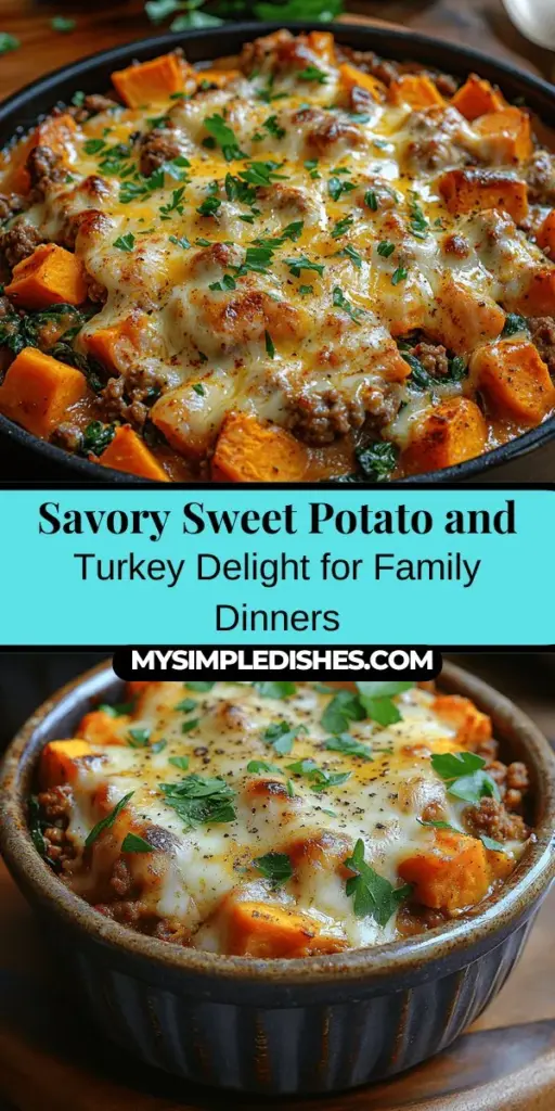 Discover the perfect weeknight meal with our Savory Sweet Potato & Turkey Delight! This wholesome dish combines the natural sweetness of sweet potatoes with lean ground turkey for a satisfying and nutritious dinner. Packed with vitamins, fiber, and delicious spices, this one-pan recipe is simple to prepare and full of flavor. Whether it's a busy night or a family gathering, this dish is sure to impress everyone at the table!