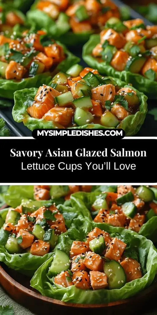 Experience a delicious fusion of flavors with Savory Asian Glazed Salmon Lettuce Cups. This refreshing dish brings together succulent salmon marinated in a rich blend of soy sauce, honey, sesame oil, and fresh ginger, all wrapped in crisp lettuce. Perfect for busy weeknights or elegant gatherings, these cups are both nutritious and flavorful. Elevate your meal prep with fresh veggies and garnishes for a delightful culinary adventure that you and your guests will love.
