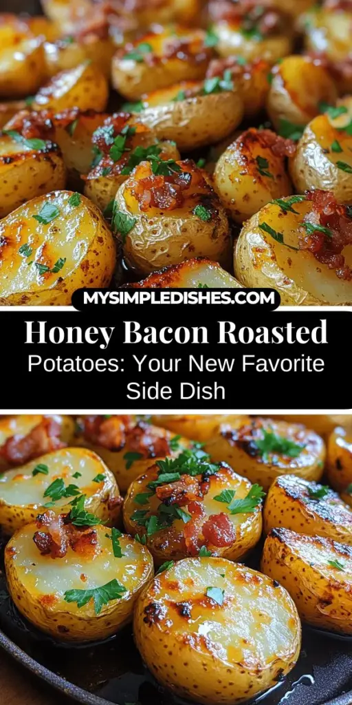 Indulge in the comforting flavors of Sweet & Savory Honey Bacon Roasted Potatoes, a perfect blend of crispy bacon, sweet honey, and tender baby potatoes. This versatile dish makes an ideal side for family dinners, potlucks, or even a unique breakfast option. With easy preparation and a delightful balance of sweet and savory, it's sure to impress any crowd. Enjoy these mouthwatering potatoes as a delicious snack or a side dish that complements grilled meats and fresh salads.