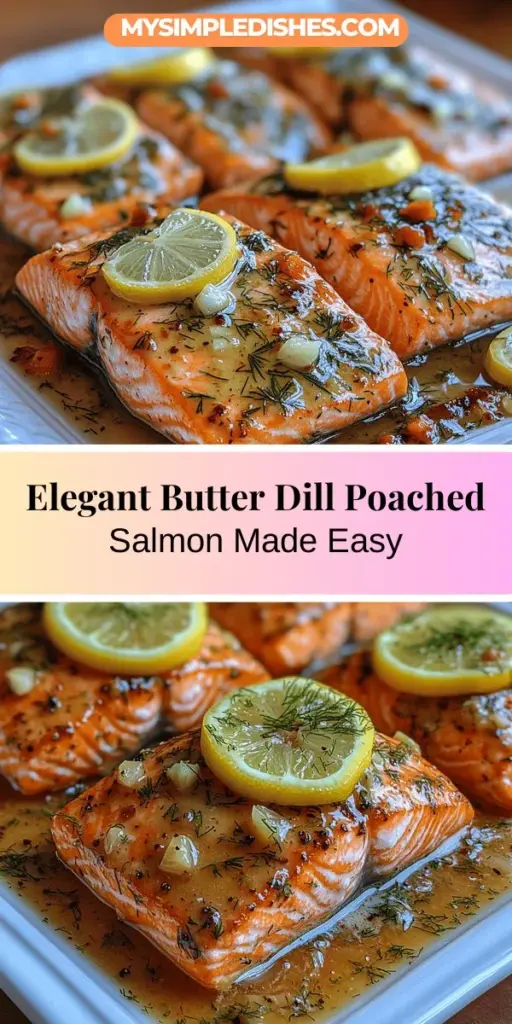 Discover the elegance of Butter Dill Poached Salmon, a dish that effortlessly combines simplicity and sophistication. This cooking method preserves the salmon's moisture and enhances its natural flavors, making it both healthy and delicious. With creamy butter, fresh dill, and options for wine or broth, this recipe is perfect for impressing guests or enjoying a cozy meal at home. Follow easy steps to create a tender, flavorful masterpiece that highlights the joy of fresh ingredients and culinary artistry.