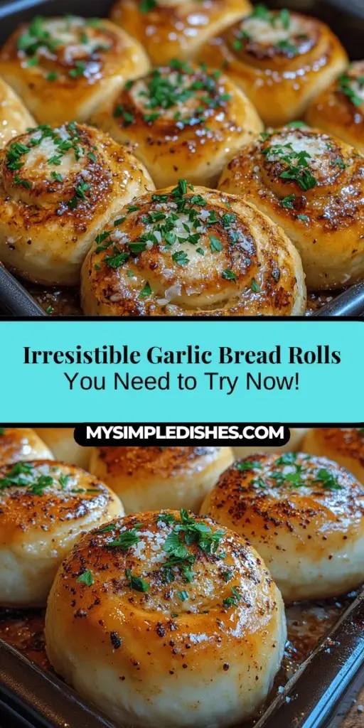Discover the comforting delight of homemade garlic bread rolls! Bursting with the rich flavors of garlic and herbs, these soft, pillowy rolls are perfect for any meal or occasion. Enjoy the therapeutic process of kneading the dough and watching it rise as you create a culinary experience that enhances your favorite dishes. With easy-to-follow steps, you’ll be rewarded with irresistible rolls that are sure to impress everyone at your table.