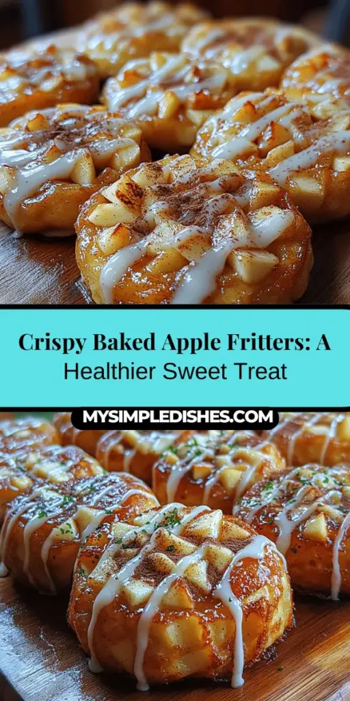 Discover the perfect blend of sweetness and crunch with crispy baked apple fritters! This easy recipe features fresh apples, a light batter, and wholesome ingredients, making it a healthier alternative to traditional frying. Ideal for breakfast, snacks, or desserts, these tasty treats can be enjoyed year-round. Drizzled with a delightful glaze or served plain, your family and friends will love every bite. Start baking these delicious fritters today!