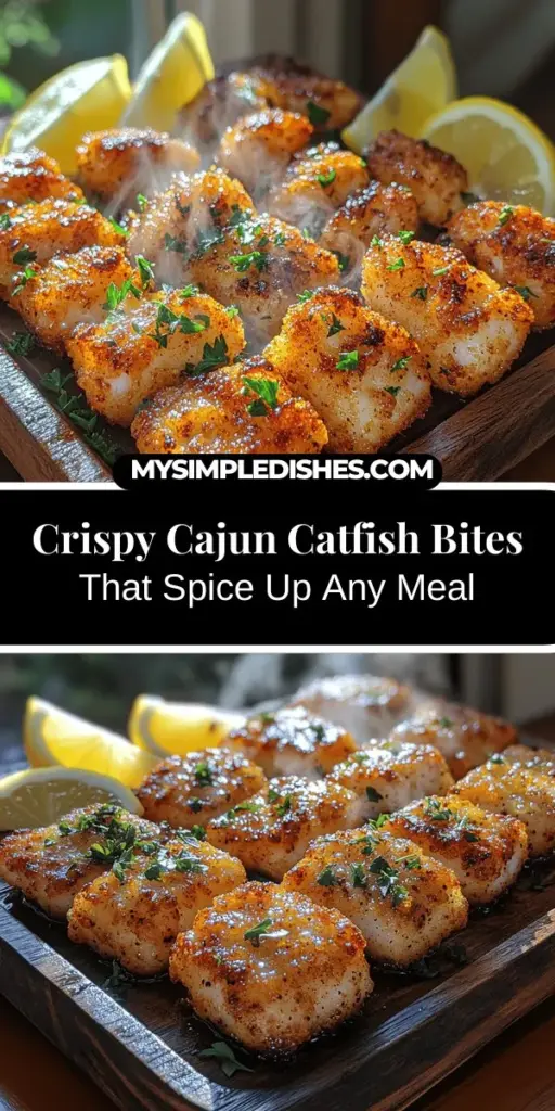 Delight your taste buds with crispy Cajun catfish bites, an irresistible appetizer that brings the vibrant flavors of Louisiana to your dining table. This dish combines fresh catfish, marinated in buttermilk, with a perfectly seasoned coating of flour and cornmeal, resulting in a crunchy texture and a burst of bold spices. Easy to make and perfect for sharing, these bites are sure to impress at any gathering. Enjoy them with homemade dips and classic side dishes for a complete culinary experience.