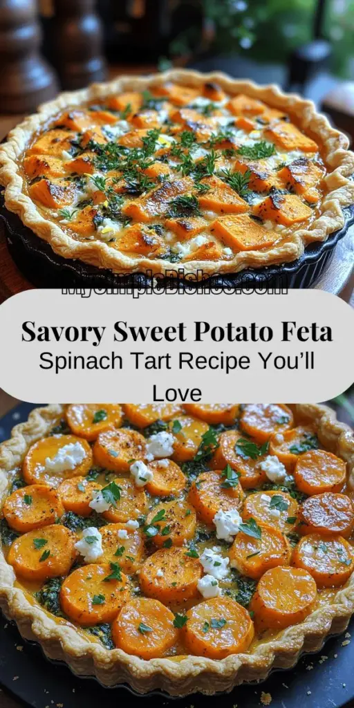 Discover the deliciousness of Sweet Potato Feta & Spinach Tart, a perfect balance of sweet and savory flavors. This versatile dish features roasted sweet potatoes, creamy feta, and fresh spinach, making it ideal for brunch, lunch, or dinner. Packed with nutrients and easy to customize, this tart is a great way to impress friends and family. Whether enjoyed warm or cold, it's a delightful and comforting meal that nourishes both body and soul. Try it today!