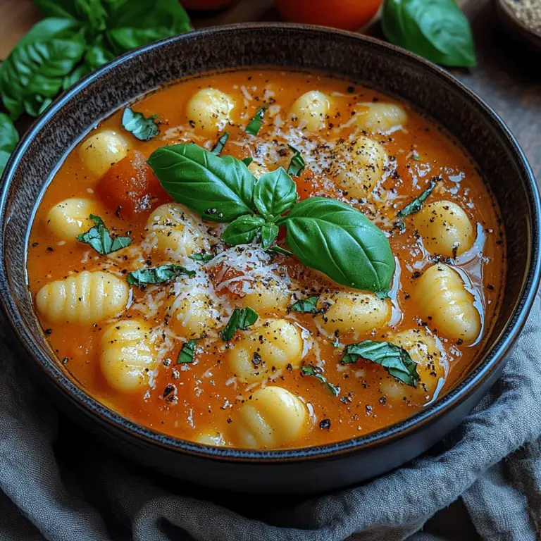 As the chill of autumn settles in and winter looms on the horizon, there's nothing quite like a warm, comforting soup to take the edge off the cold. Soups have a unique ability to evoke feelings of nostalgia, providing not only sustenance but also a sense of coziness and contentment. Among the myriad of soup options, creamy tomato and gnocchi soup stands out as a perfect blend of flavors and textures, making it a delightful choice for any meal.