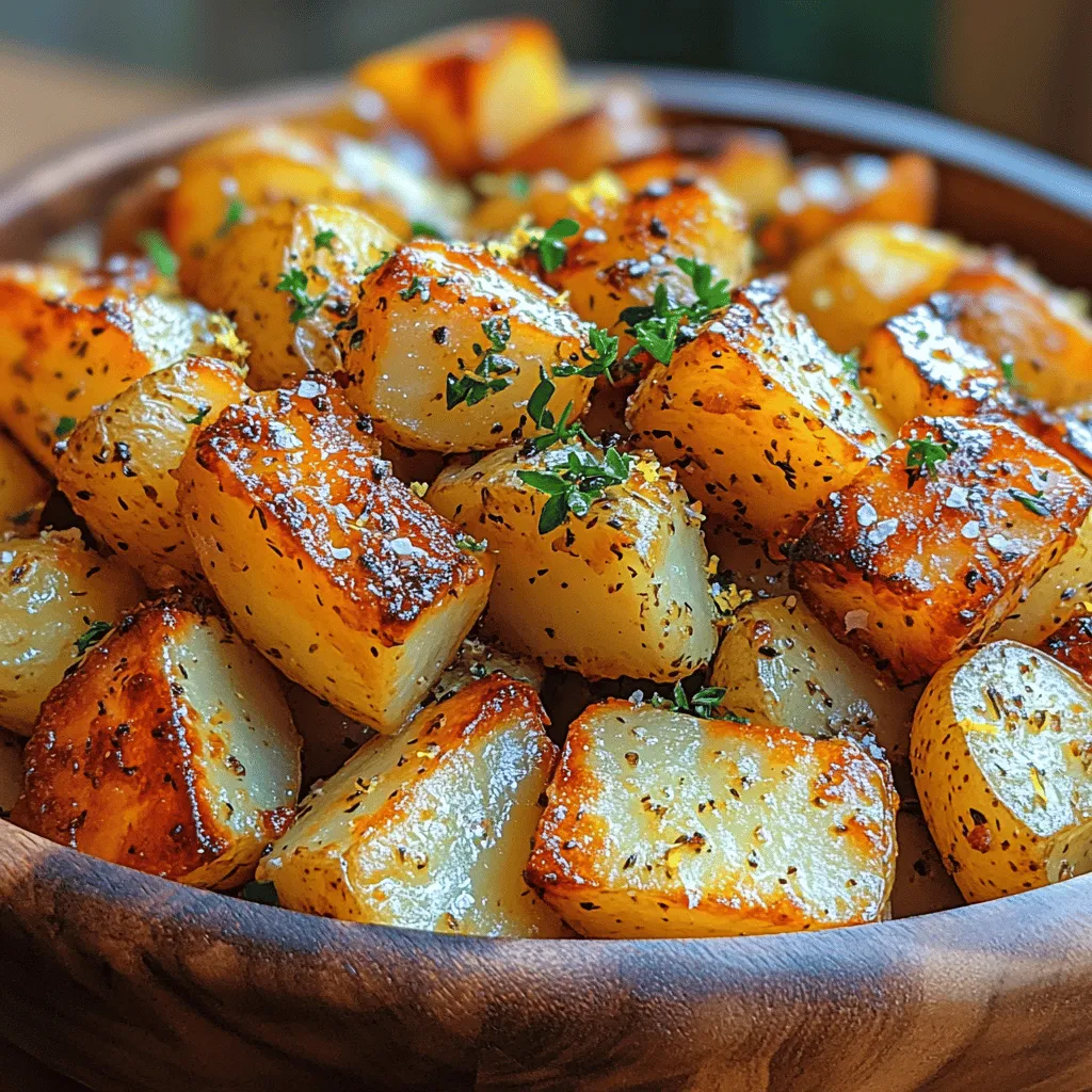 Roast potatoes hold a cherished place in culinary traditions across the globe, embodying a comforting, homely essence that elevates any dining experience. From family gatherings to festive feasts, the golden, crispy exterior and fluffy interior of perfectly roasted potatoes make them a beloved side dish that complements a myriad of meals, whether it’s a hearty roast chicken, succulent lamb, or a vibrant vegetarian casserole. The simple act of roasting potatoes can transform them into a star dish, and among the myriad of recipes, the <strong>Golden Crunch Roast Potatoes</strong> stand out for their unparalleled crunch and rich flavor.” /></p>
</p>
<p><strong>Roughing Up the Potatoes: The Secret to Crispy Perfection</strong></p>
</p>
<p>To achieve that sought-after crispy exterior in your Golden Crunch Roast Potatoes, one crucial step is the process of roughing up the potatoes. This technique involves parboiling the potatoes until they are just tender and then giving them a good shake in the pot. By doing so, you create a rough surface on the potatoes, exposing more of the starchy flesh to the hot oil during roasting. The rough edges allow for greater crisping, resulting in a delightful contrast between the crunchy outer layer and soft, fluffy interior. The texture that this technique provides is essential for achieving that golden crunch that elevates your roast potatoes from ordinary to extraordinary.</p>
</p>
<p><strong>The Roasting Process</strong></p>
</p>
<p><strong>Heating the Oil: The Key to a Golden Crunch</strong></p>
</p>
<p>One of the most important steps in roasting potatoes is the preheating of the oil. Start by pouring a generous amount of oil—enough to coat the bottom of your roasting pan—into the pan and placing it in the oven while it preheats. Using oil that is already hot ensures that the potatoes begin to sizzle as soon as they hit the pan. This immediate reaction helps to seal the surface of the potatoes quickly, preventing them from absorbing too much oil and becoming greasy. Instead, they will crisp up beautifully, achieving that coveted golden color and texture. Aim for an oil with a high smoke point, such as canola, vegetable, or grapeseed oil, which can withstand the high temperatures needed for roasting without burning.</p>
</p>
<p><strong>Seasoning the Potatoes: Maximizing Flavor</strong></p>
</p>
<p>After you’ve parboiled and roughed up your potatoes, it’s time to season them for maximum flavor. Begin by draining the potatoes and allowing them to steam dry for a few minutes. This step is crucial, as it minimizes moisture on the surface, further promoting crispiness. Once dried, transfer the potatoes to a large bowl and drizzle them with the preheated oil. Use a spatula or wooden spoon to toss the potatoes gently, ensuring they are evenly coated.</p>
</p>
<p>Next, it’s time to add your seasonings. A simple mixture of coarse sea salt, freshly cracked black pepper, and aromatic herbs such as rosemary or thyme can elevate the taste significantly. Toss the potatoes again to make sure the seasoning is evenly distributed. For an extra flavor boost, consider adding garlic powder or onion powder. The combination of hot oil and seasoning will not only enhance the flavor but will also contribute to that mouthwatering crunch.</p>
</p>
<p><strong>The Roasting Technique: Ensuring Even Browning</strong></p>
</p>
<p>When it comes to roasting, the technique matters just as much as the ingredients. Spread the potatoes out in a single layer on the hot oil in the roasting pan. Space between the potatoes is critical; overcrowding the pan will lead to steaming rather than roasting, preventing that golden crisp from forming. If you have a large batch, consider using two trays to ensure everyone has enough room.</p>
</p>
<p>As the potatoes roast, it’s essential to turn them halfway through the cooking time. This flipping action ensures that all sides of the potatoes get exposed to the hot oil and develop an even brown color. Using a pair of tongs makes this step easy and efficient—simply flip each potato and return them to the oven to finish cooking. By the end of the roasting process, you should have perfectly golden, crunchy roast potatoes that are irresistibly delicious.</p>
</p>
<p><strong>Serving Suggestions and Pairings</strong></p>
</p>
<p>Golden Crunch Roast Potatoes are incredibly versatile and can complement a wide variety of meals. They make an excellent side dish for roasted meats, such as chicken, beef, or lamb. Pair them with a herb-crusted roast chicken for a classic Sunday dinner, or serve alongside a juicy ribeye steak for a hearty weeknight meal.</p>
</p>
<p>For a vegetarian option, these roast potatoes pair beautifully with a fresh garden salad or a hearty vegetable stew. You can also add them to a brunch spread, serving them with eggs benedict or a vegetable frittata.</p>
</p>
<p>To create a beautiful presentation, consider garnishing your Golden Crunch Roast Potatoes with freshly chopped parsley and a sprinkle of lemon zest. The bright green parsley adds a pop of color, while the lemon zest imparts a refreshing zing that perfectly complements the richness of the potatoes. Serve them in a rustic bowl or on a platter, allowing your guests to enjoy the visual appeal as much as the flavor.</p>
</p>
<p><strong>Nutritional Information</strong></p>
</p>
<p>Understanding the nutritional content of your dishes can help you make informed choices. For a standard serving of Golden Crunch Roast Potatoes (approximately 150 grams), here’s a rough breakdown of what you can expect:</p>
</p>
<p>– <strong>Calories</strong>: 220</p>
<p>– <strong>Fats</strong>: 10 grams (of which saturated fat is 1 gram)</p>
<p>– <strong>Carbohydrates</strong>: 30 grams</p>
<p>– <strong>Proteins</strong>: 3 grams</p>
<p>– <strong>Vitamins</strong>: Rich in vitamin C, vitamin B6, and potassium.</p>
</p>
<p>Using Yukon Gold potatoes not only provides a delicious buttery flavor but also offers several health benefits. This variety is known for its higher antioxidant content compared to other types of potatoes, which can contribute to overall health. Additionally, by using healthy fats such as olive oil or canola oil, you can enhance the nutritional profile of your roast potatoes. These fats are beneficial for heart health, especially when used in moderation.</p>
</p>
<p><strong>Conclusion</strong></p>
</p>
<p>In conclusion, Golden Crunch Roast Potatoes are a delightful addition to any meal. Their irresistible crispy exterior, fluffy interior, and versatile flavor profile make them a beloved side dish for both casual gatherings and festive occasions. The satisfaction of homemade crispy roast potatoes cannot be overstated; the aroma wafting through the kitchen as they roast is enough to make anyone’s mouth water.</p>
</p>
<p>Whether served alongside a sumptuous roast or enjoyed as part of a vegetarian feast, these potatoes are sure to impress. Embrace the joy of cooking and indulge in the simple pleasure of creating Golden Crunch Roast Potatoes, and elevate your family meals to new heights. With every bite, you’ll discover why this dish deserves a permanent place on your dining table.</p>
</div>