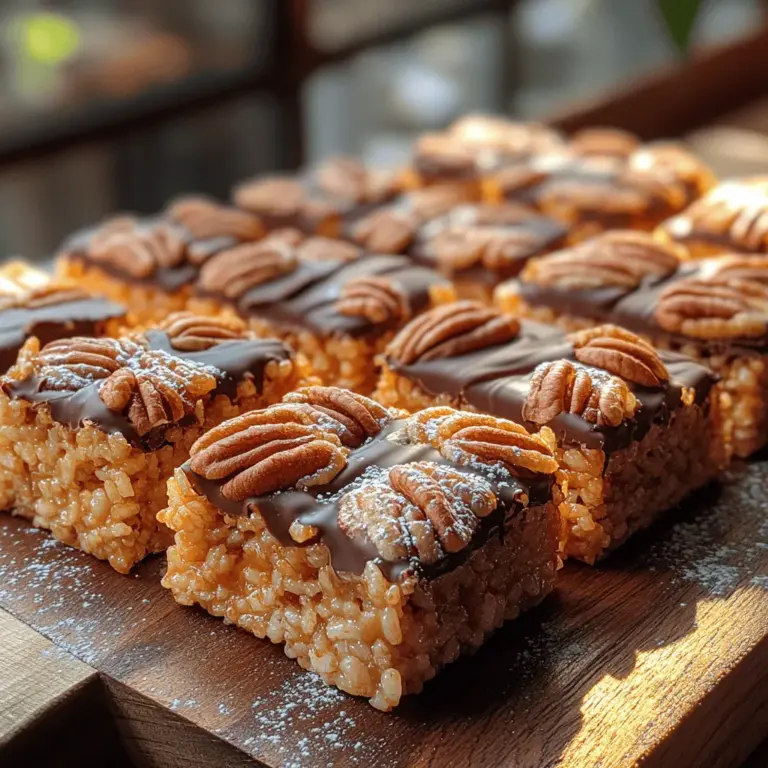 If you're searching for a delightful treat that encapsulates indulgence with every bite, look no further than the Decadent Praline Crunch. This irresistible dessert combines the rich, buttery sweetness of caramelized pecans with the satisfying crunch of crispy rice cereal, all enveloped in a luscious layer of dark chocolate. With its harmonious blend of flavors and textures—crunchy, sweet, and undeniably rich—Praline Crunch stands out as a truly memorable confection.