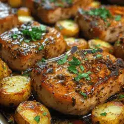 In the fast-paced world we live in, convenience without compromising flavor is a necessity for busy families and individuals. Enter the sheet pan meal, a culinary trend that has taken the home cooking scene by storm. These one-pan wonders not only save you time on prep and clean-up but also allow for the delightful mingling of flavors, making each bite a harmonious experience. Among the myriad of sheet pan options available, Savory Sheet Pan Pork Chops with Crispy Herb-Infused Potatoes stands out as a quintessential choice for a weeknight dinner.