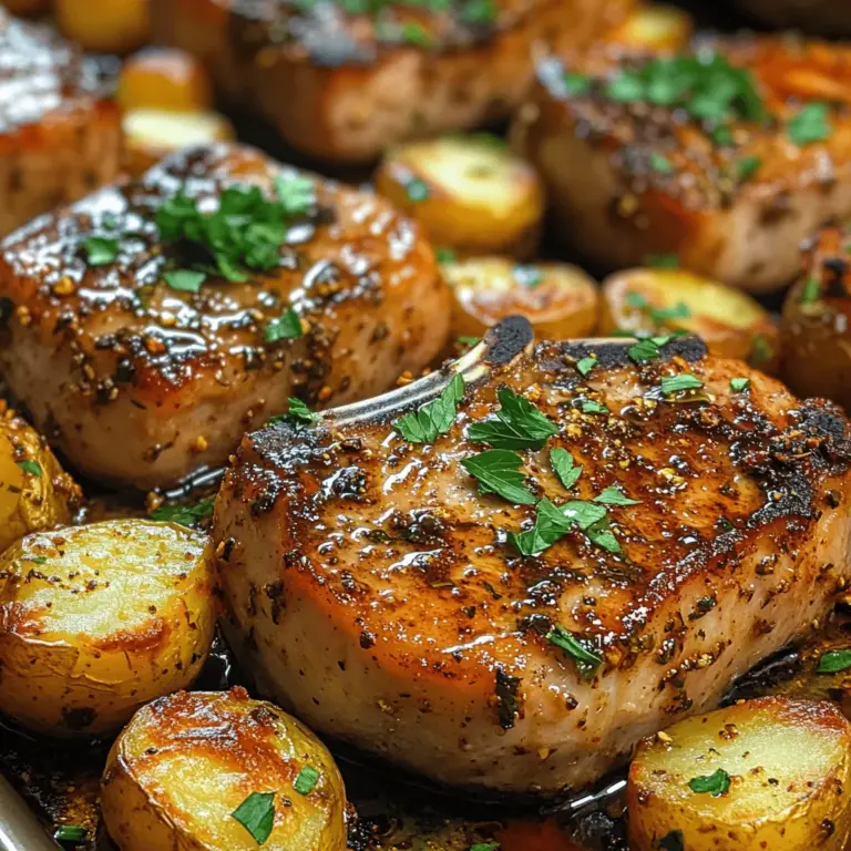In the fast-paced world we live in, convenience without compromising flavor is a necessity for busy families and individuals. Enter the sheet pan meal, a culinary trend that has taken the home cooking scene by storm. These one-pan wonders not only save you time on prep and clean-up but also allow for the delightful mingling of flavors, making each bite a harmonious experience. Among the myriad of sheet pan options available, Savory Sheet Pan Pork Chops with Crispy Herb-Infused Potatoes stands out as a quintessential choice for a weeknight dinner.
