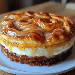 The true magic of the Cinnamon Roll Cheesecake Delight lies in its delightful amalgamation of flavors and textures. At its core, the dessert features the warm, sweet notes of cinnamon rolls, which are renowned for their comforting aroma and melt-in-your-mouth goodness. This is beautifully complemented by the rich, creamy texture of the cheesecake filling, creating a perfect balance that tantalizes the taste buds.