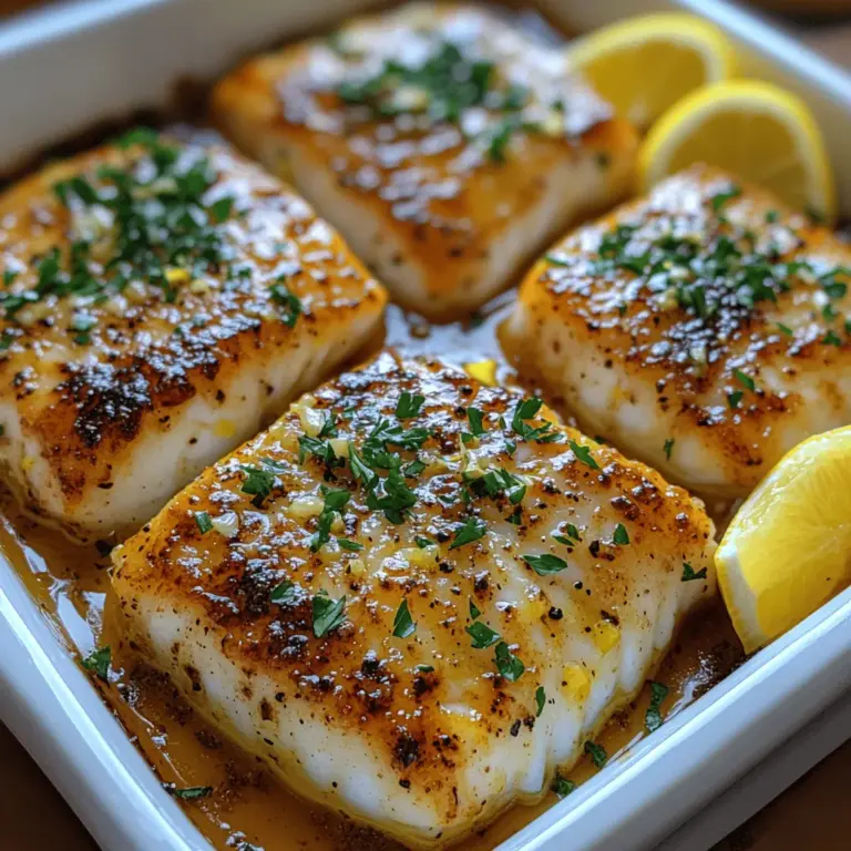 Baked cod is not only a delightful culinary experience but also a healthy meal option that has captured the hearts of many home cooks and food enthusiasts. This flaky white fish is low in calories yet high in protein, making it an excellent choice for anyone looking to maintain a balanced diet without sacrificing flavor. The Zesty Lemon-Garlic Baked Cod recipe takes this wholesome fish and elevates it to new heights with a vibrant flavor profile that combines the freshness of lemon and the robust essence of garlic.