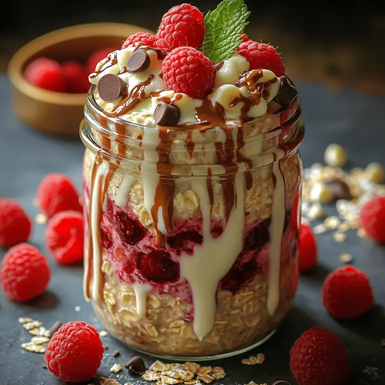 In the fast-paced world we live in, breakfast often gets overlooked, dismissed as a luxury of time rather than a necessity. However, overnight oats have emerged as a popular breakfast choice, transforming morning routines with their convenience and flavor. This delightful dish allows you to prepare a nutritious meal the night before, eliminating the rush of morning prep. One standout recipe that captures both indulgence and healthiness is Decadent White Chocolate Raspberry Overnight Oats.