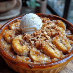 If you're searching for a dessert that combines warmth, nostalgia, and delightful sweetness, look no further than a heavenly banana crumble. This delightful dish brings together the natural sweetness of ripe bananas with a crunchy, buttery topping, creating a comforting experience that is sure to bring a smile to anyone's face. The aroma of bananas baking in the oven, paired with the subtle notes of cinnamon and brown sugar, is enough to transport you back to simpler times, whether you enjoyed it as a child or are discovering it for the first time.