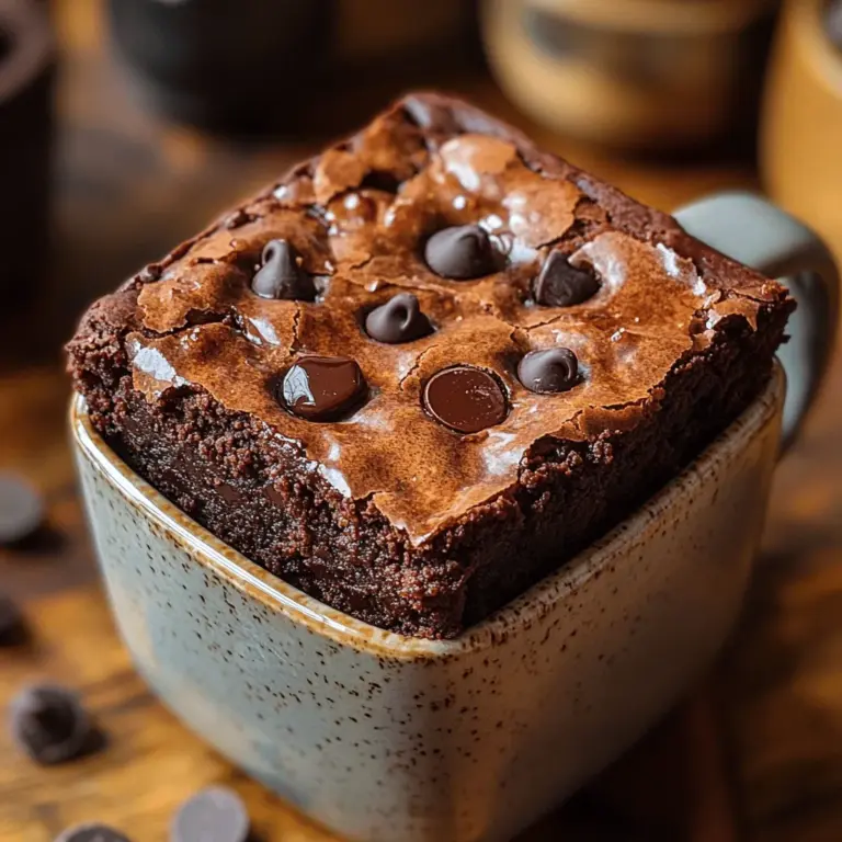 In a world where busy schedules often dictate our choices, single-serving desserts have become a delightful trend. They offer a way to indulge without the commitment of a full batch, providing a perfect solution for those late-night cravings or mid-afternoon slumps. Imagine enjoying a rich, fudgy brownie that not only satisfies your sweet tooth but also aligns with your health goals. The Decadent Protein-Packed Brownie for One is just that—a quick, satisfying treat that doesn’t compromise on flavor or nutrition.