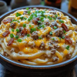 Indulging in comfort food is one of life's greatest pleasures, and few dishes encapsulate this joy better than Loaded Bacon Cheeseburger Alfredo Pasta. This delightful recipe marries the classic flavors of a juicy bacon cheeseburger with rich, creamy Alfredo pasta, resulting in a dish that is both heartwarming and utterly satisfying. Whether you are preparing a family dinner, hosting a gathering, or simply craving a delicious weeknight meal, this recipe promises to impress with its unique fusion of tastes and textures.