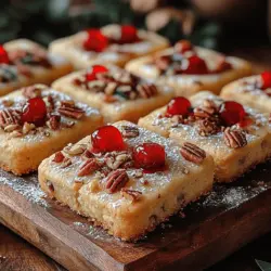 As the festive season approaches, the air fills with warmth, joy, and the delightful aroma of baked goods wafting from kitchens everywhere. The holidays are not just a time for gathering with loved ones; they are also an opportunity to indulge in the time-honored tradition of holiday baking. Among the myriad of treats that adorn dessert tables during this season, Maraschino Cherry Shortbread Cookies stand out as a delightful choice. These cookies are not only visually appealing with their vibrant pops of red cherries, but they also offer a buttery, melt-in-your-mouth texture that is hard to resist.