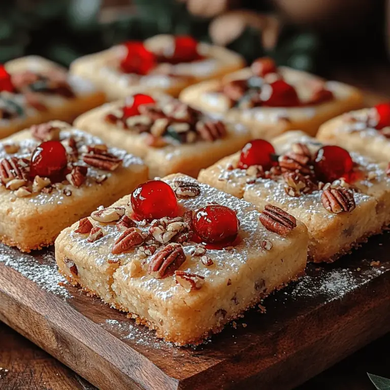 As the festive season approaches, the air fills with warmth, joy, and the delightful aroma of baked goods wafting from kitchens everywhere. The holidays are not just a time for gathering with loved ones; they are also an opportunity to indulge in the time-honored tradition of holiday baking. Among the myriad of treats that adorn dessert tables during this season, Maraschino Cherry Shortbread Cookies stand out as a delightful choice. These cookies are not only visually appealing with their vibrant pops of red cherries, but they also offer a buttery, melt-in-your-mouth texture that is hard to resist.