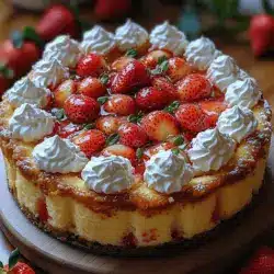 As the sun begins to shine brightly and the days grow longer, there’s nothing quite like a dessert that captures the essence of summer. Enter the Heavenly Strawberry Shortcake Poke Cake, a delightful fusion of classic strawberry shortcake and the innovative poke cake phenomenon that is sure to become a staple at your warm-weather gatherings. This cake is not just a feast for the eyes; its layers of fluffy cake, luscious strawberry filling, and creamy topping create a delightful explosion of flavor that will leave your guests clamoring for seconds.