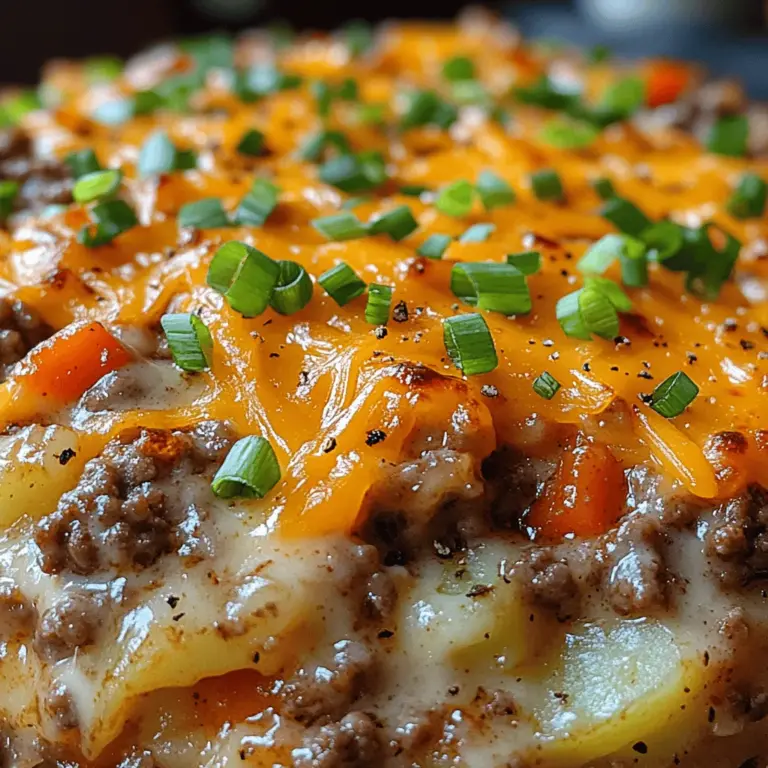 If you’re looking for a dish that brings comfort and satisfaction in every bite, look no further than the Cheesy Hamburger Hashbrown Casserole. This hearty meal is a delightful combination of ground beef, crispy hash browns, and gooey cheese, making it a favorite among families and friends. Not only is it a crowd-pleaser, but it’s also incredibly versatile. Whether you’re planning a cozy family dinner, preparing for a potluck gathering, or simply meal prepping for the week ahead, this casserole has got you covered.